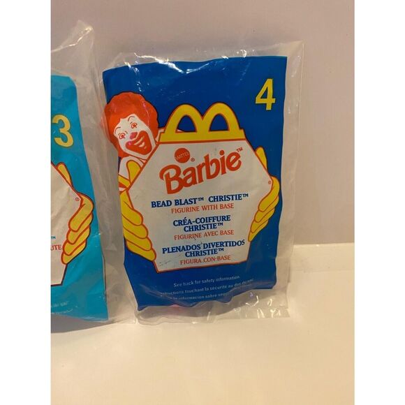McDonald’s 1998 Barbie Figurine 4 Piece Incomplete Happy Meal Toy Set - Picture 6 of 12